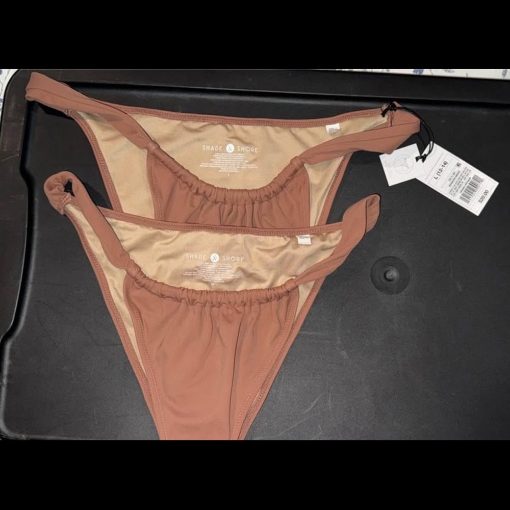 Shade & Shore Tan Bikini Bottoms